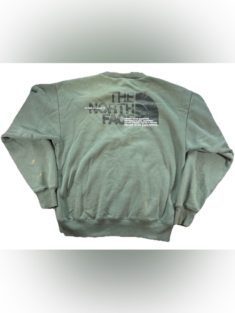 The North Face Never Stop Exploring Sweatshirt Men's Small Green Gorpcore